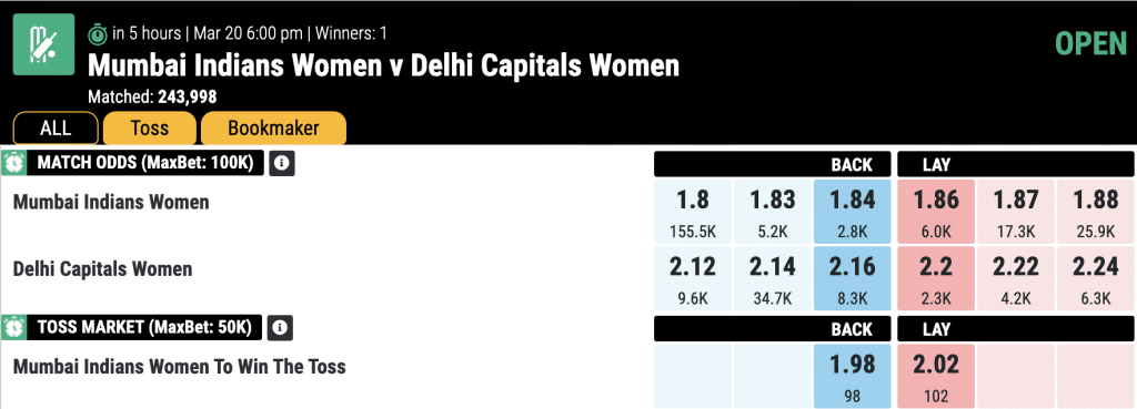 mumbai-vs-delhi-wpl-match-mahadev-book-match-odds