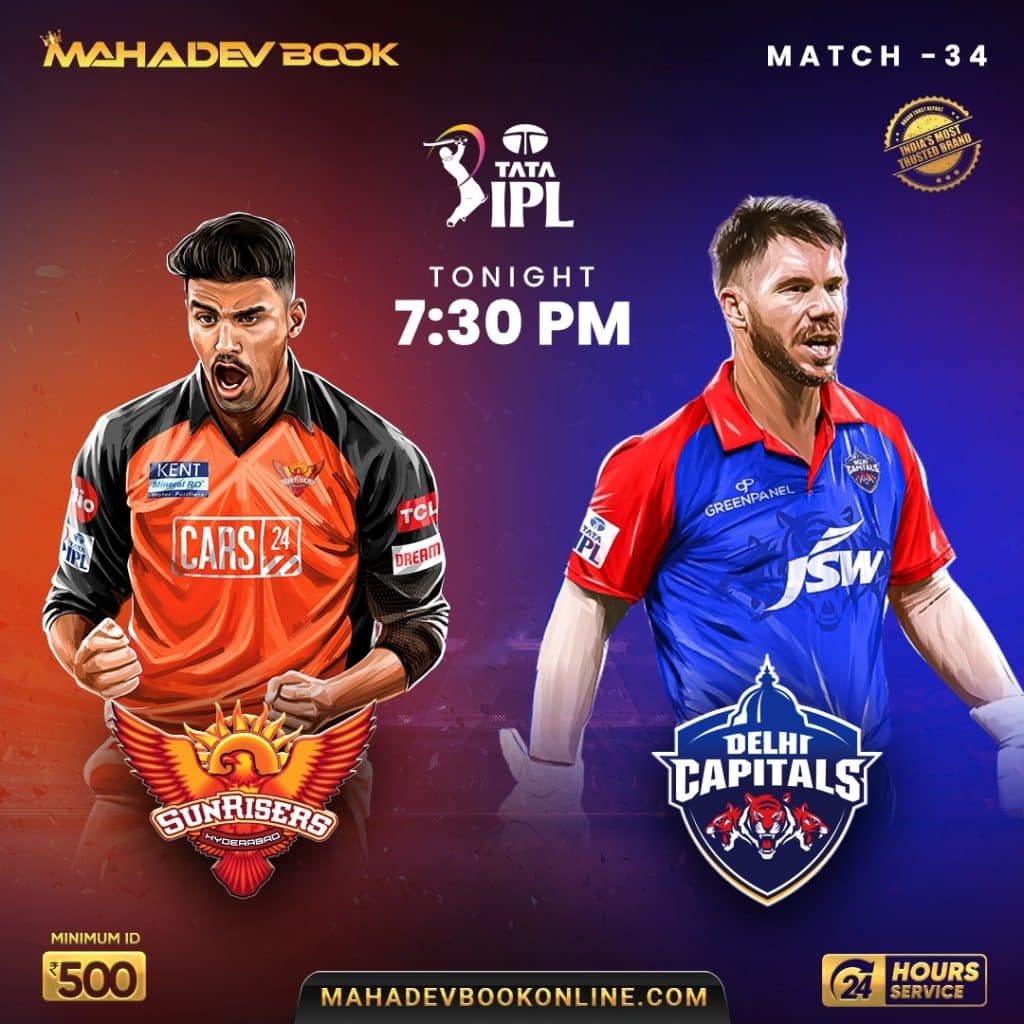 Sunrisers-Hyderabad-vs-Delhi-Capitals-mahadev-book-online-