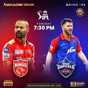 Exciting-IPL-2023-Showdown-Punjab-Kings-vs-Delhi-Capitals-Match-64-Prediction-and-Preview-at-Mahadev-Book-Online