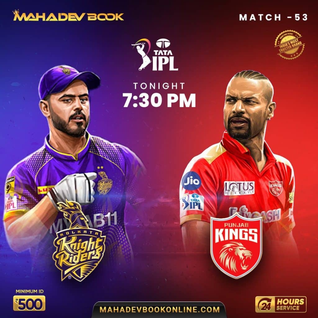 Expert-Prediction-for-Match-53-Kolkata-Knight-Riders-vs-Punjab-Kings-in-IPL-2023-by-Mahadev-Book-Online